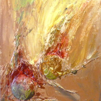 Malerei mit dem Titel "DUO SPHÉRIQUE II" von Nathalie Morin, Original-Kunstwerk, Acryl