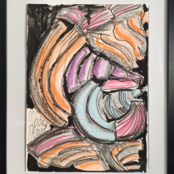 Drawing titled "OEUVRE UNIQUE "UNTI…" by Nathalie Nadal-Olivié, Original Artwork, Pastel