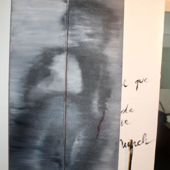 Malerei mit dem Titel "Ombres Portées" von Nathalie Nutten, Original-Kunstwerk, Öl