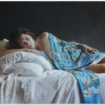 Рисунок под названием "Reproduction Fine-A…" - Nathalie Picoulet, Подлинное произведение искусства, Пастель