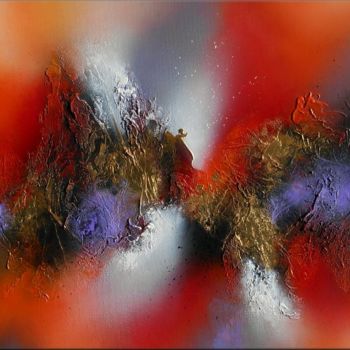 Painting titled "Tableau abstrait co…" by Nathalie Robert, Original Artwork, Acrylic