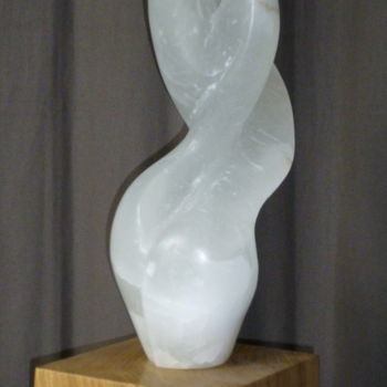 Sculpture titled "Flamme" by Nr, Original Artwork, Stone