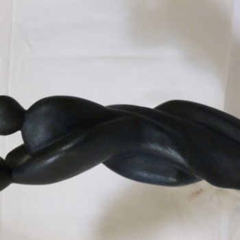 Скульптура под названием "Couple terre" - Nr, Подлинное произведение искусства, Терракота