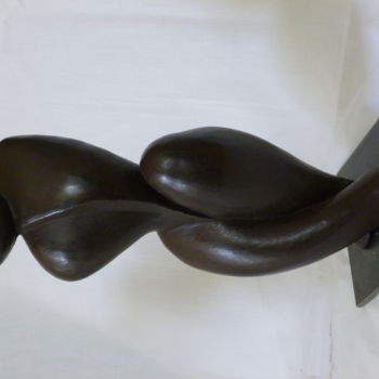 Skulptur mit dem Titel "Seule" von Nr, Original-Kunstwerk, Terra cotta