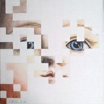 Malerei mit dem Titel "2 - Face B..." von Nathalie Si Pié, Original-Kunstwerk, Acryl