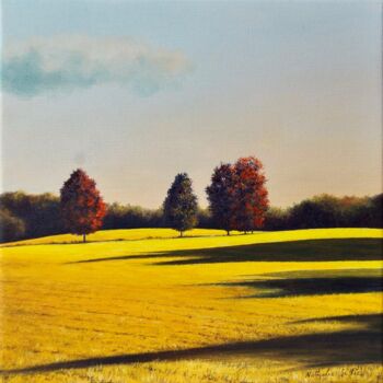 Malarstwo zatytułowany „Autumn morning/Mati…” autorstwa Nathalie Si Pié, Oryginalna praca, Olej