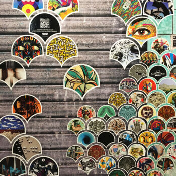 Fotografía titulada "Stickers color" por Nathalie Simon, Obra de arte original, Fotografía digital