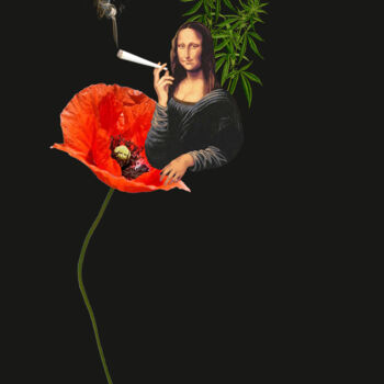 Arts numériques intitulée "Mona Lisa dans les…" par Nathalie Simonet, Œuvre d'art originale, Photo montage