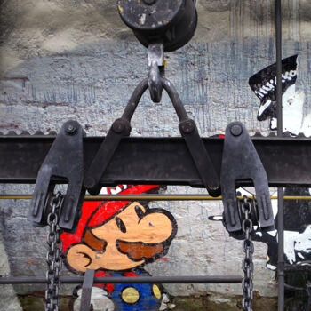 Arts numériques intitulée "Mario dans un entre…" par Nathalie Simonet, Œuvre d'art originale, Photo montage