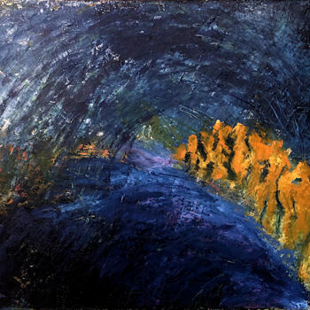 Картина под названием "passage" - Nathalie Straseele, Подлинное произведение искусства, Масло Установлен на Деревянная рама…