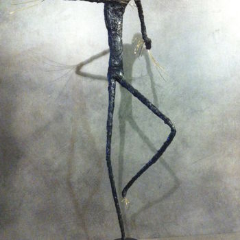 Sculpture titled "Danse de l'Homme Oi…" by Nathalie Villate-Lafontaine, Original Artwork