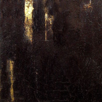 Pittura intitolato "Crucifixion" da Nathalie Villate-Lafontaine, Opera d'arte originale, Inchiostro