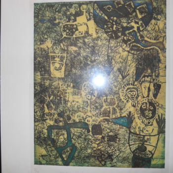 Printmaking titled "Palimpseste-de-la-m…" by Nathalie Watrin, Original Artwork