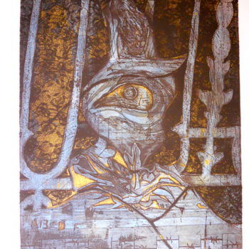 Incisioni, stampe intitolato "Le prince des ténèb…" da Nathalie Watrin, Opera d'arte originale
