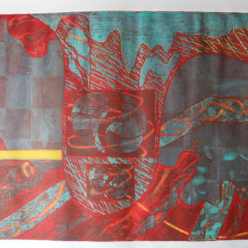 Printmaking titled "Idôle pré-colombien…" by Nathalie Watrin, Original Artwork