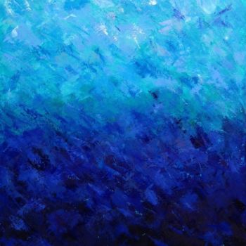 Painting titled ""So blue"" by Nathalie Le Guillou, Original Artwork, Oil