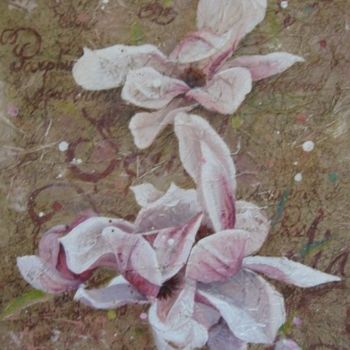 Painting titled "Magnolia VI" by Nathalie Pouillault Boyaval, Original Artwork, Other