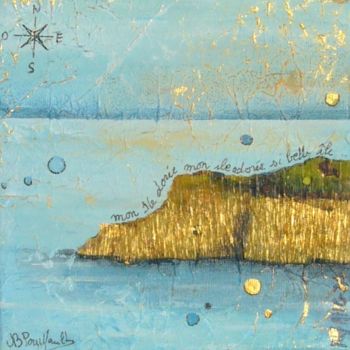 Painting titled "Belle ile en mer VI…" by Nathalie Pouillault Boyaval, Original Artwork