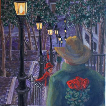Painting titled "Rendez-vous" by Nathalitay, Original Artwork, Oil