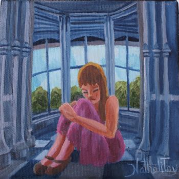 Painting titled "Dear Prudence" by Nathalitay, Original Artwork, Oil