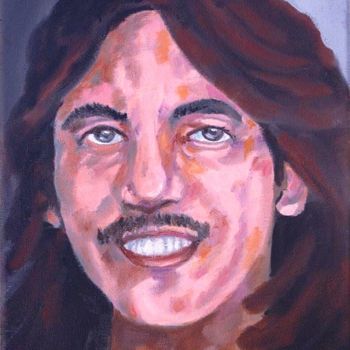 Painting titled "George Harrison" by Nathalitay, Original Artwork, Oil