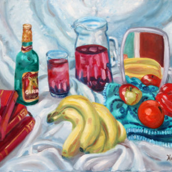 Painting titled "Nature Morte" by Nathalitay, Original Artwork, Other