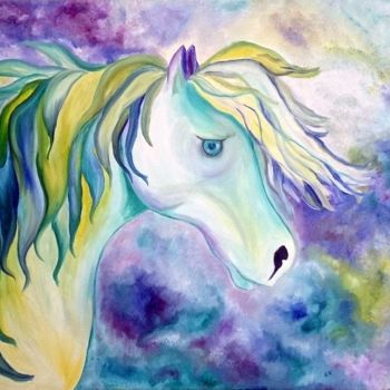 绘画 标题为“Paard .20.” 由Nataliia Gorbachenko, 原创艺术品, 油
