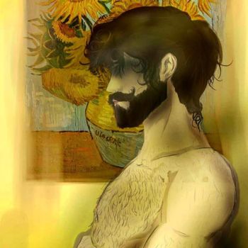 Arte digitale intitolato "Yellow man" da Tusk, Opera d'arte originale, Lavoro digitale 2D