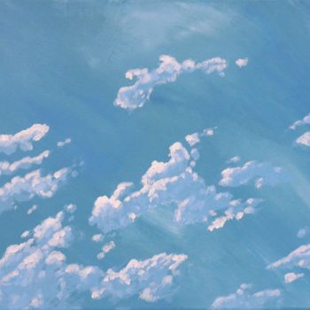 Painting titled "Nuages #1" by Nathan Zaro, Original Artwork