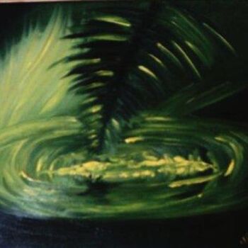 Pintura titulada "REFLET DE FOUGERE" por Natka, Obra de arte original, Oleo