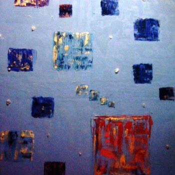 「CARRES DE JAZZ-BLUES」というタイトルの絵画 Natkaによって, オリジナルのアートワーク