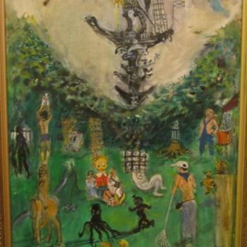 Pittura intitolato "Музеон / Muzeon" da Natta Konysheva, Opera d'arte originale, Olio