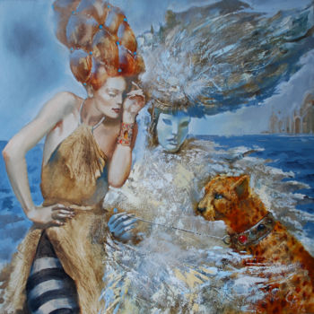 Ζωγραφική με τίτλο "южный ветер" από Natalia Bryliova, Αυθεντικά έργα τέχνης, Λάδι