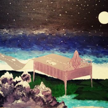 Картина под названием "Сонная долина" - Таша Лисс (Наталья Ахметьянова), Подлинное произведение искусства