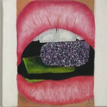 Картина под названием "Sugar Mouth" - Anne Rolin, Подлинное произведение искусства, Акрил