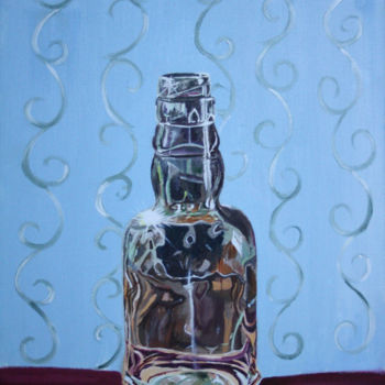 Pittura intitolato "glass-bottle-series…" da Nayna Shriyan, Opera d'arte originale