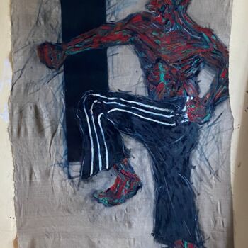 Картина под названием "The one I'm not tal…" - Nazar Ivanyuk, Подлинное произведение искусства, Масло