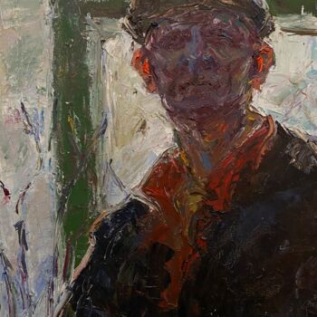 Painting titled "Portrait .3" by Nazar Ivanyuk, Original Artwork, Oil