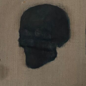Peinture intitulée "Skull" par Nazar Ivanyuk, Œuvre d'art originale, Huile