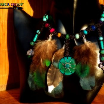 Artesanía titulada "Collier Ras de Cou…" por Nazca Spirit Bijoux, Obra de arte original, Collares