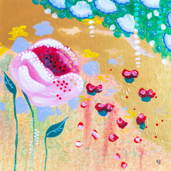 Malerei mit dem Titel "Flowers of love" von Nbjockers, Original-Kunstwerk, Acryl