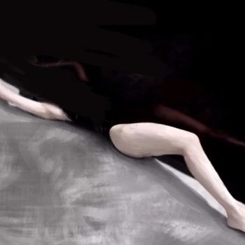Digital Arts με τίτλο "Femme piscine" από Natoo, Αυθεντικά έργα τέχνης, Ψηφιακή ζωγραφική