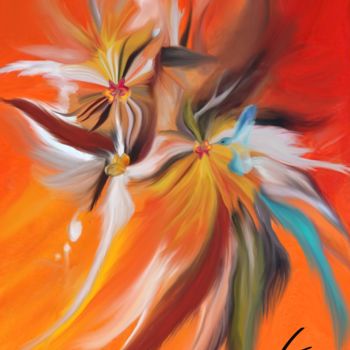 Digital Arts titled "Colibri" by Natoo, Original Artwork, Digital Painting