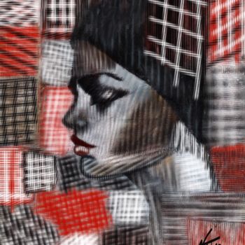 Arts numériques intitulée "Femme haute couture" par Natoo, Œuvre d'art originale, Peinture numérique