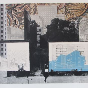 Collages intitolato "Città#2" da Nicola Paglia, Opera d'arte originale