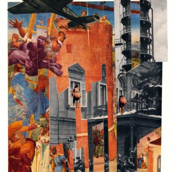 Collages intitolato "Manna dal cielo" da Nicola Paglia, Opera d'arte originale