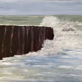 Schilderij getiteld "Breken van de golve…" door Ncm, Origineel Kunstwerk, Acryl