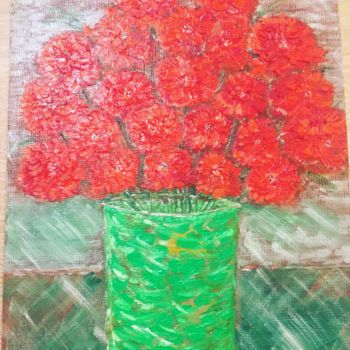 Painting titled "Fiori del amore" by Neagu Daniel, Original Artwork, Oil