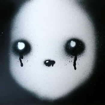 Peinture intitulée "Dark hope II" par Nef, Œuvre d'art originale, Bombe aérosol