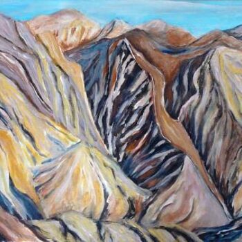 Painting titled "Zabriskie point 2" by Martine Dupieux, Original Artwork